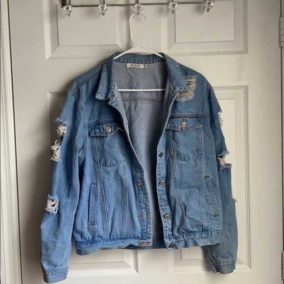 Jackets & Blazers - Distressed Jean jacket